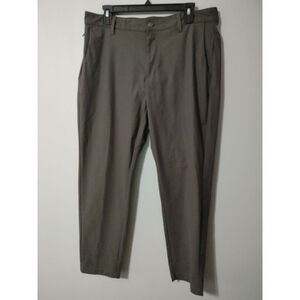 Men's Fabletics Don Classic Trouser Chinos Waist 35 x 27.5 Dark Slate Taupe